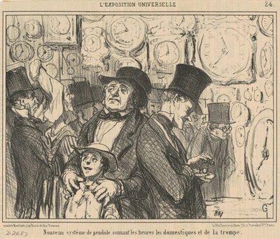 Nieuw systeem van klok ... door Honoré Daumier