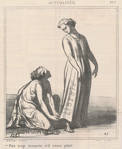 Niet te Kort, alstublieft door Honoré Daumier