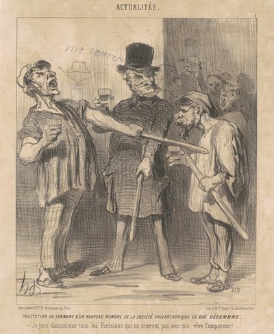 Prestaties ... van een ... lid ... van de tiende december ... door Honoré Daumier