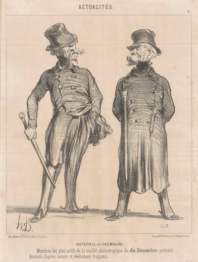 Ratapoil en Casmajou door Honoré Daumier
