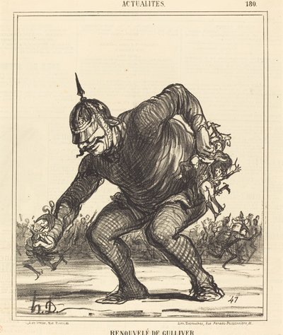 Renouvele de Gulliver door Honoré Daumier