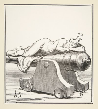 Renouvele de Turenne, uit Actualites door Honoré Daumier