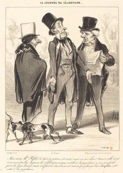 Zonder twijfel M. Riflot het recht... door Honoré Daumier