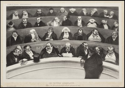 De Wetgevende Buik door Honoré Daumier