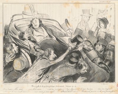 Triomf van de Politieke Commerciële Integriteit door Honoré Daumier