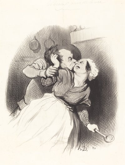 Een terugkeer van de jeugd door Honoré Daumier