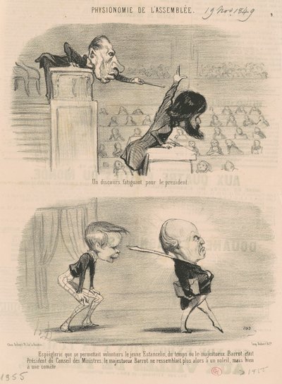 Een Vermoeiende Toespraak voor de Voorzitter door Honoré Daumier