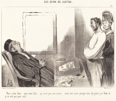 Je had honger... dat is geen reden... door Honoré Daumier