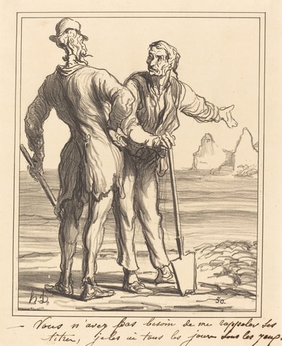 U hoeft me zijn titels niet te herinneren... door Honoré Daumier
