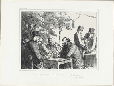 "- Ik heb nog nooit zo gelachen als op de begrafenis van Bourdins dochter......." (Henri Monnier), plaat 303 uit Souvenirs d