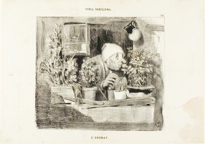 Geur, plaat 38 uit Types Parisiens door Honoré Victorin Daumier
