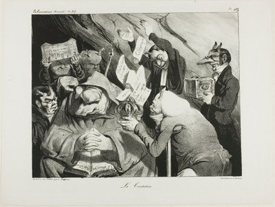 Verleiding, plaat 453 door Honoré Victorin Daumier