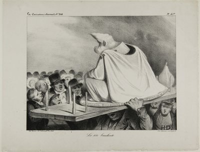 Het losse hoofd, plaat 427 door Honoré Victorin Daumier