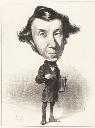 Alex. Ch. Henri de Tocqueville door Honoré Daumier