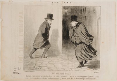 Tussen 11 uur en middernacht door Honoré Daumier