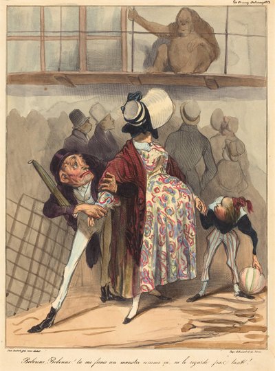 Bobonne... kijk niet zo veel naar hem! door Honoré Daumier