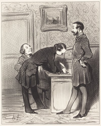 Dat komt juist omdat hij uw vriend is... door Honoré Daumier