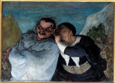 Crispin en Scapin door Honoré Daumier