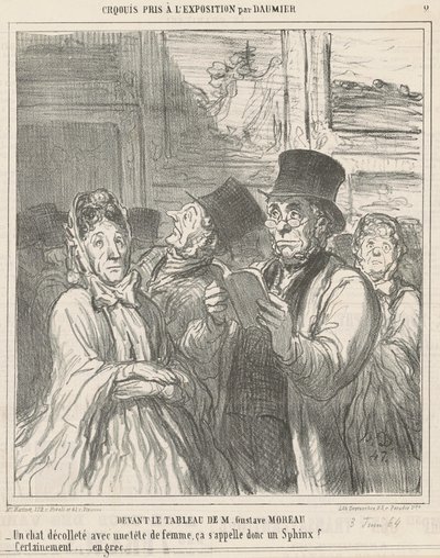 Voor het schilderij van M. G. Moreau door Honoré Daumier