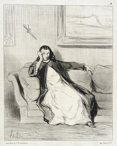 Hel en verdoemenis!... Uitgejouwd... Uitgejouwd!!... Uitgejouwd! door Honoré Daumier