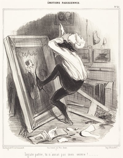 Ondankbaar vaderland, jij zult mijn werk niet krijgen!... door Honoré Daumier