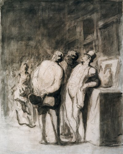 De drie kenners door Honoré Daumier