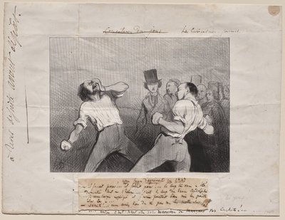 Les in Begrip in 1843 door Honoré Daumier