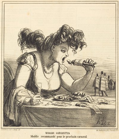 Madame Gargantua door Honoré Daumier