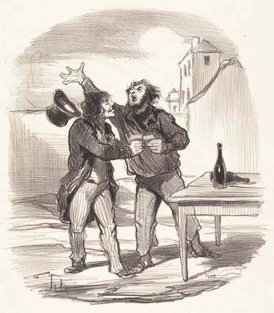 Lid... van de tiende December die de... door Honoré Daumier