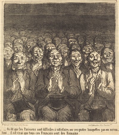 Men zegt dat de Parijzenaars... door Honoré Daumier