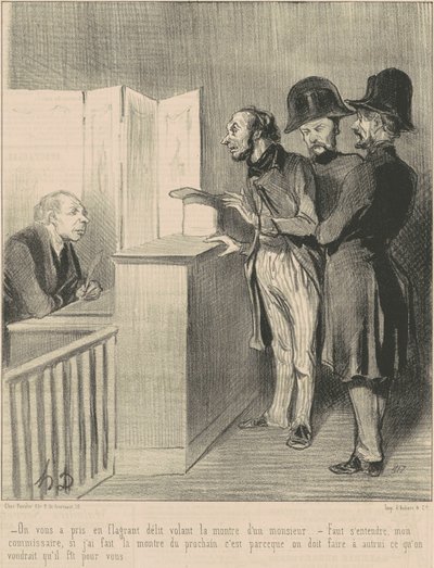 Je bent op heterdaad betrapt ... door Honoré Daumier