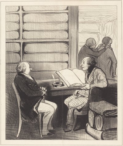 Ja, mijn beste meneer Badoulard, ik ga... door Honoré Daumier