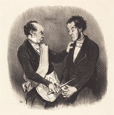 Ontvangst van een Vrijmetselaar door Honoré Daumier