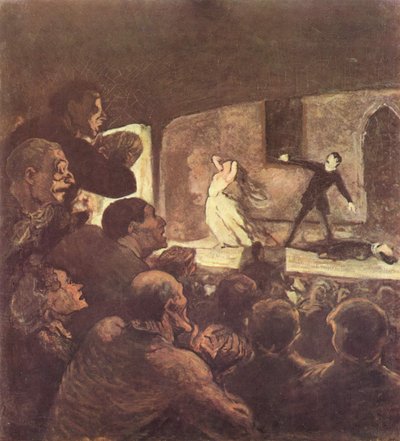 Het melodrama door Honoré Daumier
