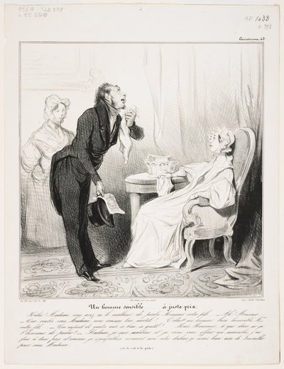Un Homme Sensible door Honoré Daumier
