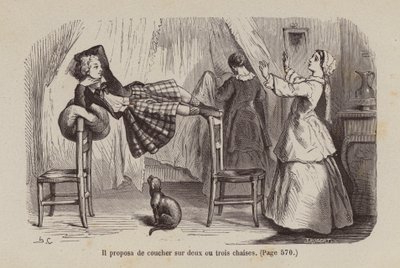 Illustratie voor Un Bon Petit Diable door Horace (after) Castelli
