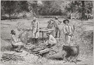 Een Zuidelijke Barbecue, illustratie uit 