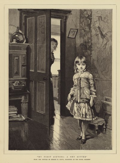 Mijn Eerste Zitting, een Verlegen Zitter door Horace Henry Cauty