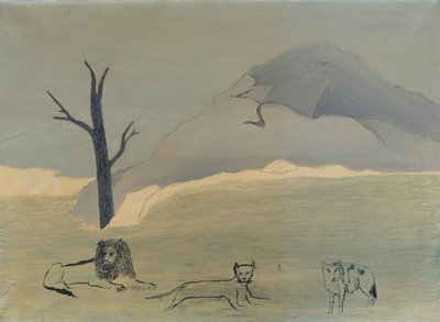 Heilige Berg IV door Horace Pippin