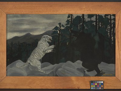 De Blauwe Tijger door Horace Pippin