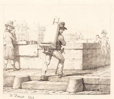Frontispice voor de prentenmap „Croquis Lithographiques par H. Vernet“ door Horace Vernet