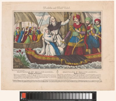 Gevangenname van Mathilde door Emile Jean Horace Vernet