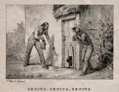 Plunderaars (Maraudeurs. Petits! Petits! Petits!) door Emile Jean Horace Vernet