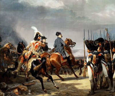 De slag bij Jena op 14 oktober 1806 door Emile Jean Horace Vernet
