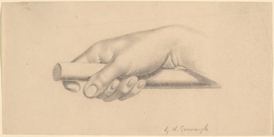 Rechterhand die een Korte Staf Vasthoudt door Horatio Greenough