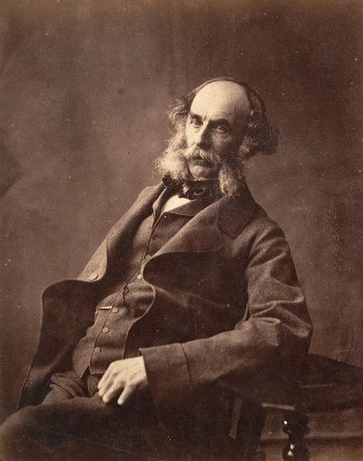 Portret van een zittende heer, ca. 1856-59 door Horatio Ross