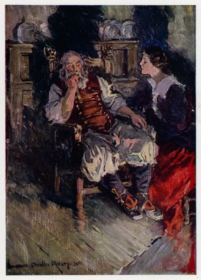Illustratie voor Evangeline, A Tale of Arcadie, door Henry Wadsworth Longfellow door Howard Chandler (after) Christy