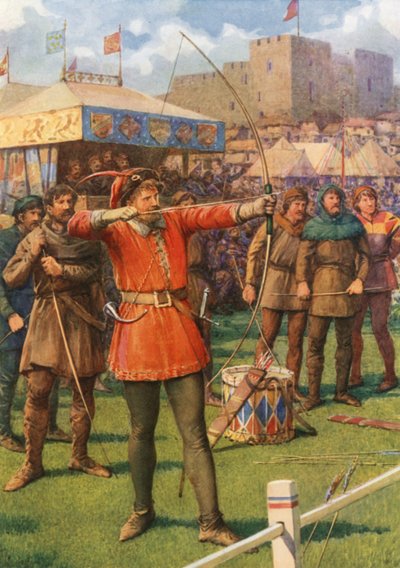 Robin Hood bij de Meidagfeesten door Howard Davie