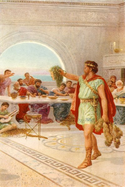 "Toen hield Perseus het hoofd van de Gorgon omhoog" door Howard Davie
