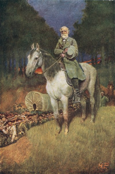 Generaal Lee op zijn beroemde paard 